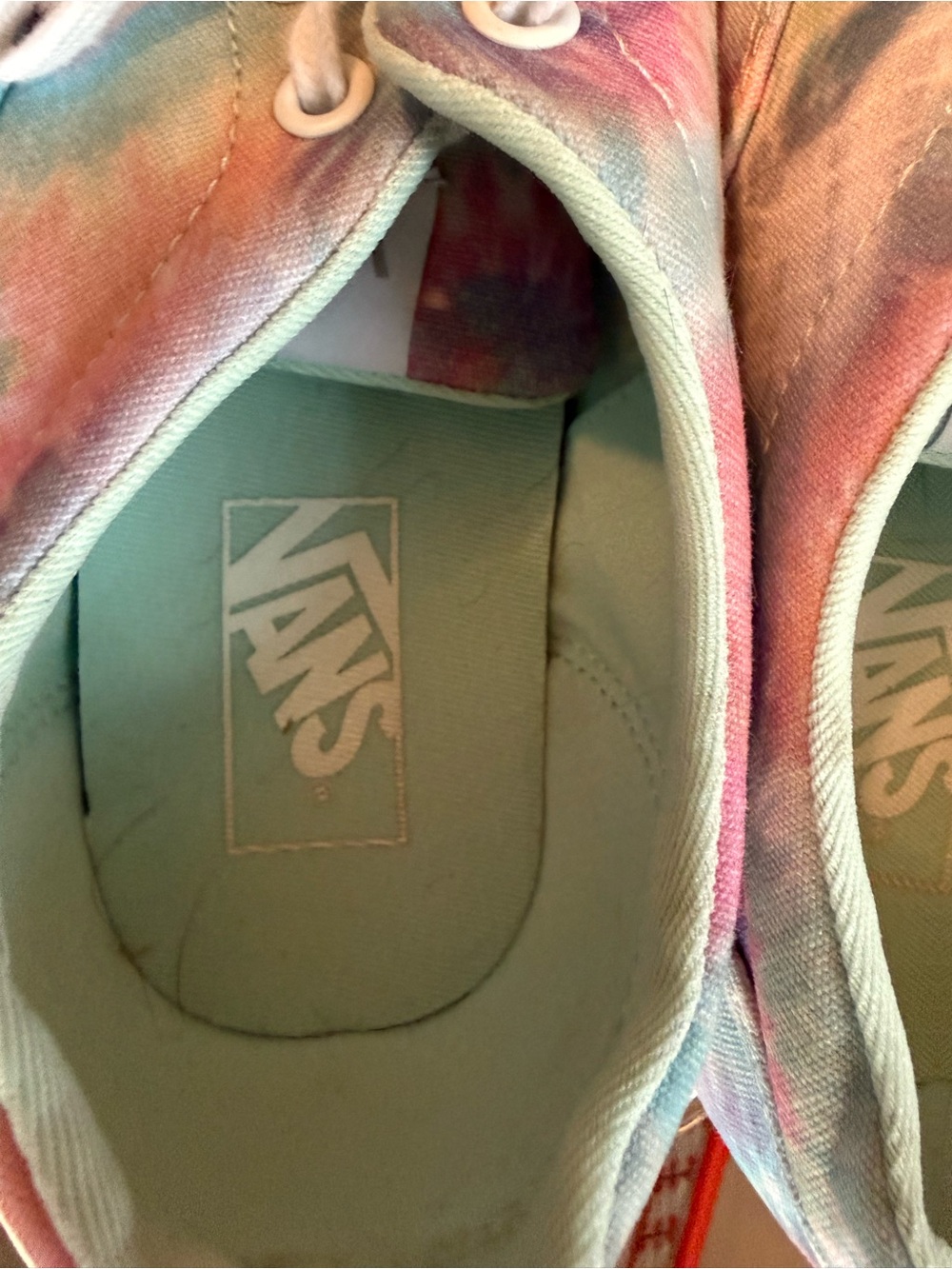 Vans Pastel Tie-dye Low Top Sneakers Women's Size 9.5 - Picture 6 of 13